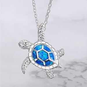 Elegant Silver turtle Necklace